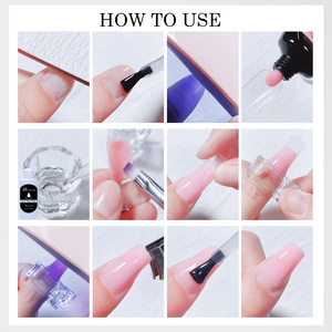 Kit <span class=keywords><strong>de</strong></span> <span class=keywords><strong>Manucure</strong></span> Professionnel en Gros 12 Pièces/Set avec Lampe LED UV 6W, Gel d'Extension Rapide 15ml, Base et Top Coat Personnalisables - Product Image 6