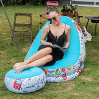 Canapé gonflable multicolore pour adulte, chaise de camping et de loisirs d'extérieur, durable, excellent rapport qualité-prix, vente en gros