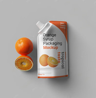 50ml 150ml Op maat gemaakte voedselveilige fruit sap stand-up spout pouch zak met zuigmond voor vloeibare dranken pouch