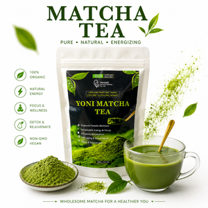 Té Matcha Yoni para el equilibrio hormonal femenino, desintoxicación, bienestar interior, cuidado íntimo natural de primera calidad, Matcha <span class=keywords><strong>World</strong></span>. - Product Image 3