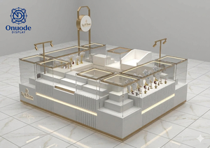 Vitrine à bijoux écologique personnalisée avec éclairage LED pour magasin de bijoux B2B, conception clé en main, installation sur mesure en usine - Product Image 4