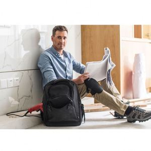 Heavy Duty Tool Kit Carrier Storage Bags for Electrician Plumber HVAC Cable Repairman Multi Pockets Backpack for Men - Product Image 6