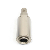 Nuovo Silenziatore Universale per Moto in Acciaio Inox 51mm 60mm, Sistema di Scarico Posteriore