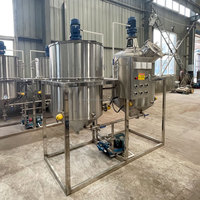 Machine de raffinage de graines de coton, usine d'extraction et de raffinage d'huile alimentaire, usine de raffinage d'huile par lots de 5 tonnes pour soja, tournesol, colza