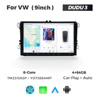 DUDUAUTO DUDU7 Autoradio multimédia Android pour voiture, système de navigation GPS, unité principale pour VW 9 pouces