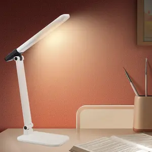 3-kleuren Multifunctionele Opvouwbare Tafellamp Niet-Polair Dimmen Led Desktop-Werklamp