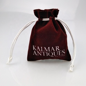 Luxury Custom Logo Printed Jewelry Bags Velvet Gift Jewelry Display Packaging Bags Faux Suede Drawstring <b>Pouch</b> for Jewelry - Product Image 4