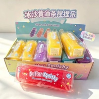 Jouet Squishy Smoothie Butter, Jouet Anti-Stress à Presser, Cadeau de Fête pour Enfants et Adultes