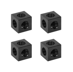 Cube Nut 10mm Metric CNC Machined Natural Finish Square Shape General Industry Use - Product Image 2