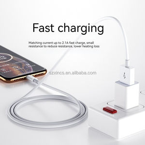 USB 5W 1M TPE Cable de datos de carga rápida para teléfono 11 XS Venta caliente USB A a L Carga rápida para cable de teléfono <span class=keywords><strong>Original</strong></span> - Product Image 3