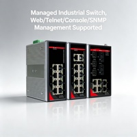 Switch industriel Gigabit géré 8 ports sur rail DIN, prise en charge VLAN, 2 SFP, SNMP, Web, ERPS, Ring, 40/75C, sans ventilateur, rail 35mm, RJ45, fibre