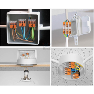 Wagos 221-2411/2401 thợ điện nhanh chóng cách điện kết nối phụ kiện hoạt động Rod cho song song Split-line chiếu sáng thiết bị đầu cuối - Product Image 4