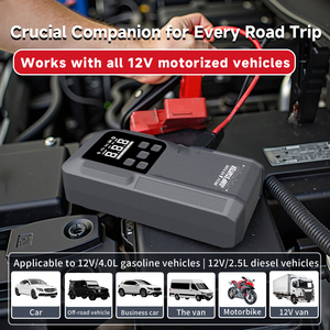 Máy Nén Khí Máy Bơm Không Khí Xe <span class=keywords><strong>Tire</strong></span> Inflator Xe Khởi Động Khẩn Cấp Nhảy Khởi Động 12V - Product Image 4