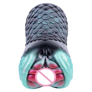 Masturbador Masculino Estilo Serpiente Mamba Negra 2025, Diseño Realista con Escamas, Copa de Masturbación de Silicona Suave para Hombres - Product Image 3