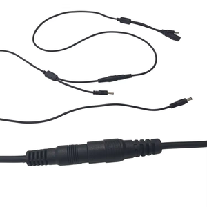 SHANWEI Güç Konektörü 1'den 2'ye Erkek ve Dişi Dc5521 2 Yollu Y Tipi Kablo Montajı Güç Şönt Kablosu Demeti CCTV Kamera için - Product Image 3