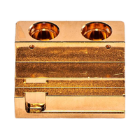 DARE Blocs de refroidissement en cuivre usinés CNC personnalisés Composant de gestion thermique industriel et dissipateur thermique