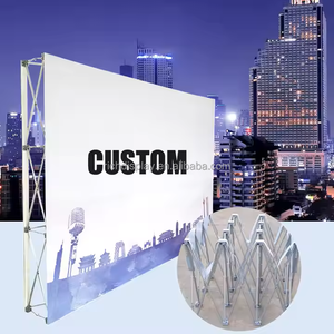 定制8英尺10英尺便携式面料，用于流行展台促销广告贸易展览展台展览贸易横幅 - Product Image 2