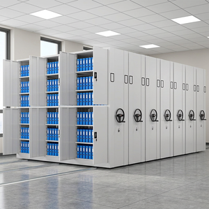 Armadio <span class=keywords><strong>Archivio</strong></span> Intelligente Compatto e Densamente Componibile in Acciaio con Manovella Elettrica per Ufficio - Product Image 3