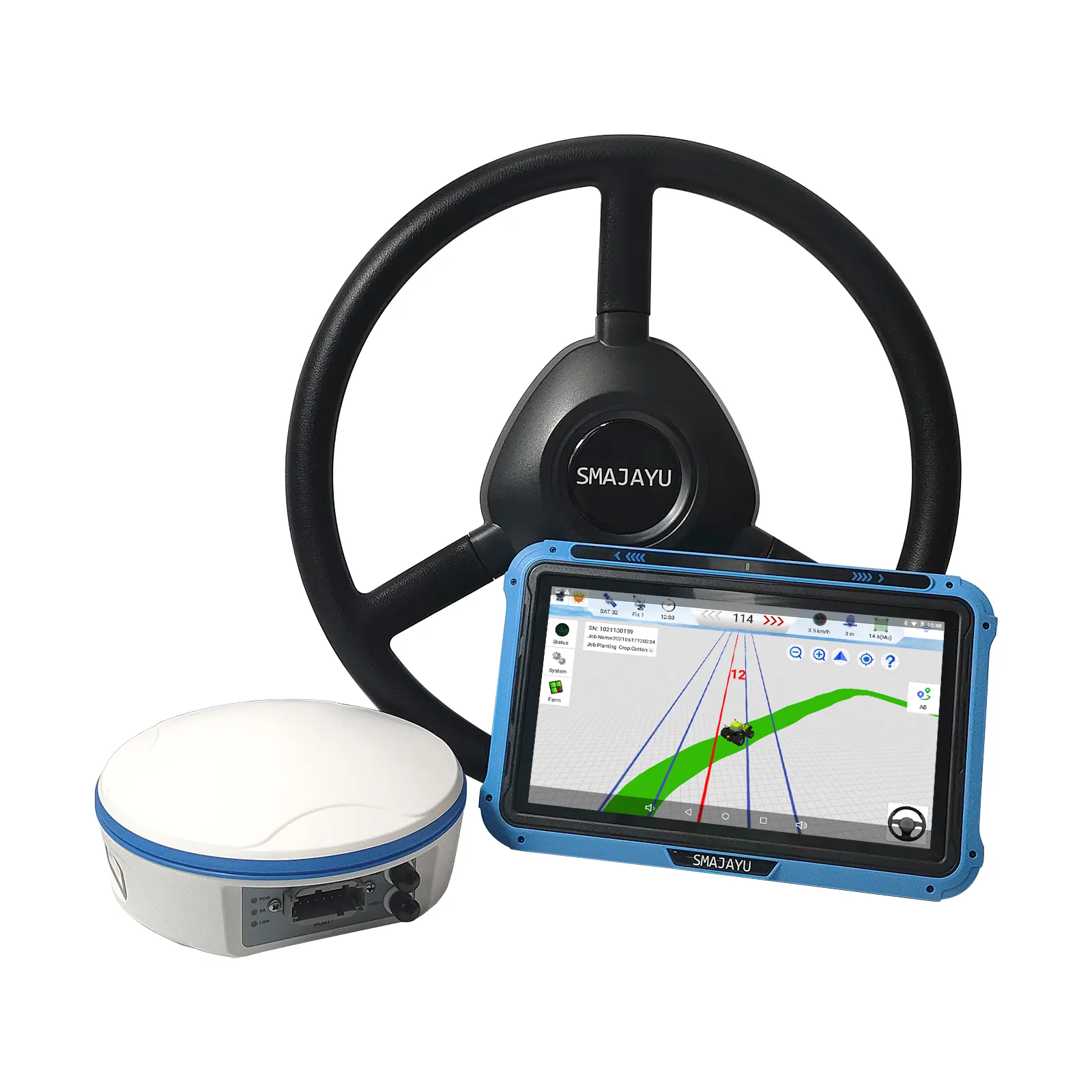 JY305 Auto Steering System Kit für Traktoren Präzisions landwirtschaft Optionaler RTK-Radiosender