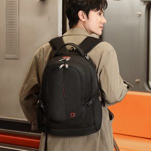 Multifunctional Business <b>Travel</b> <b>Backpack</b> Large Capacity Lightweight Durable Laptop Bag For Business <b>Travel</b> Unisex Black Solid - Product Image 1