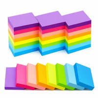 Bloc-notes autocollant Tomart, 82 pages, 75*75 mm, mémo multicolore, 3x3 pouces, emballage recyclable, cadeau personnalisable, étudiant
