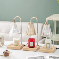 Diffuseur d'arômes sans flamme de luxe abordable, chauffe-cire en verre, lampe à bougie d'ambiance pour chambre à coucher, pour huiles essentielles