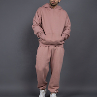 Ensemble de survêtement unisexe streetwear pour homme, pantalon de jogging et sweat à capuche oversize, 100% coton, impression personnalisée