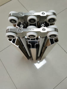 中国供应商批发推拉法国滑动铝框外把手折叠门 - Product Image 6