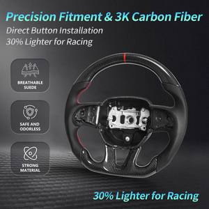 สำหรับดอดจ์ผู้ท้าชิง/ดูรังโก/จี๊ปแกรนด์เชอโรกี/SXT/GT/RT/SRT/hellcat 2015-2020ปรับแต่งพวงมาลัยคาร์บอนไฟเบอร์ - Product Image 4