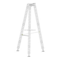 Techteam Aluminium Alloy Modular Line Array Speaker Truss Stand Tower 9.5m Kapasitas Beban 1000kg