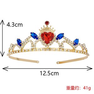 מודלים נפץ שרשרת לב אדום של ילדרניםשרשרת לב אדומה וזהב הכתר כתר סט מלכת לבבות עבור בנות העשרה ליל כל הקדושים - Product Image 3