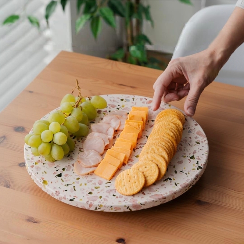 Marble Rotating Serving Tray Round Turntable