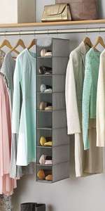 High-quality <b>Space</b> <b>Saving</b> 8 Shelf Over Rod Hanging <b>Storage</b> <b>Shoe</b> Rack Organizer <b>Shoe</b> <b>Storage</b> - Product Image 4