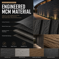 Panneaux muraux en pierre flexible à motif de pierre naturelle, carreaux en céramique souple, ardoise artificielle antidérapante, matériau de construction écologique