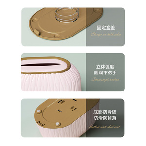 Boîte à mouchoirs créative princesse, rangement multifonctionnel pour salle de bain, salon, bureau, blanc ivoire, bleu lac, rouge prune, rose - Product Image 3
