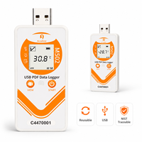 Enregistreur de données de température USB : Moniteur de chaîne du froid configurable pour boîtes d'expédition isothermes et glacières