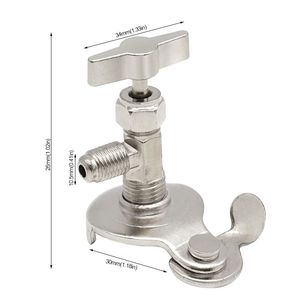 Válvula de seguridad de latón para gas R410 y R22, adaptador para herramientas de refrigeración y <span class=keywords><strong>aire</strong></span> <span class=keywords><strong>acondicionado</strong></span>, uso comercial, mantenimiento y líquido refrigerante - Product Image 4