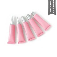 Tube de brillant à lèvres rond de 30ml contenants en plastique emballage cosmétique souple pour rouge à lèvres crème solaire yeux nettoyant masques de soins de la peau