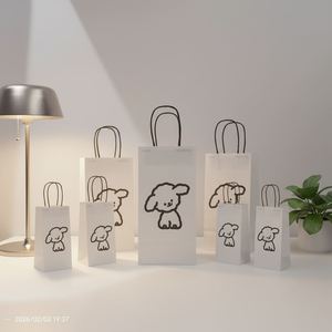 Bolsa de Papel Kraft Impresa Personalizada, Ecológica, Grande, para Compras, Empaque de Lujo para Joyería, Vestidos, Galletas, Venta al Por Mayor - Product Image 2
