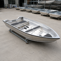 Nouveau bateau de pêche en aluminium à coque en V 12 pieds/14 pieds/16 pieds 4-6 personnes Empilable Certifié CE Haute qualité Léger Étanche