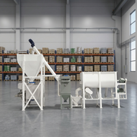 Mélangeur à ruban horizontal automatique en U, direct usine, pour usine de production de mortier sec, avec capteur de pesage, 2000L, haute précision, CE