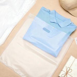 100 Pcs 18x20in <b>Clear</b> Plastic <b>Bags</b> With Handles Large Shopping <b>Bags</b> For Retail Boutique - Product Image 5