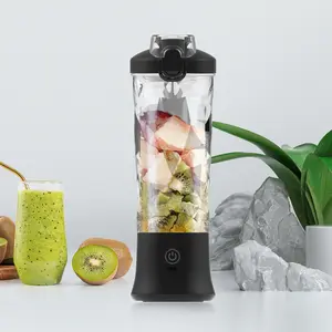 2023 latest small home appliance electric rechargeable usb portable 6 blades blender electric juicer mini waterproof blender