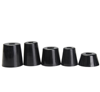 Pieds en caoutchouc synthétique dur sans trace de 10,5 mm à 50 mm pour chaise/meuble/planche à découper/machine/tube/table