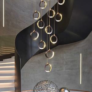 Lámpara de Araña de Lujo <span class=keywords><strong>para</strong></span> Villa, Hotel, Loft, Escaleras, Iluminación Colgante Larga, Moderna - Product Image 2