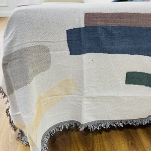 Funda de chenilla tejida para <span class=keywords><strong>muebles</strong></span> de sofá, manta de Jacquard para acampar, de estilo bohemio, Color personalizado - Product Image 5