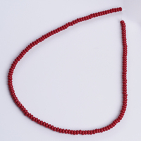 Brin de pierres précieuses de haute qualité 4-5mm perles de corail en forme de bouton de corail en gros