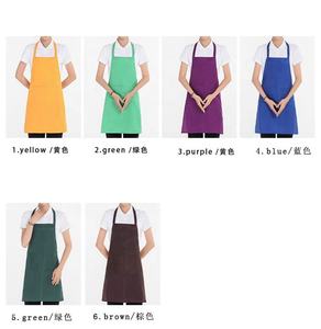 Delantal de Chef logotipo personalizado impermeable restaurantes sublimación 100% poliéster con correa ajustable delantales personalizables para hombres - Product Image 2