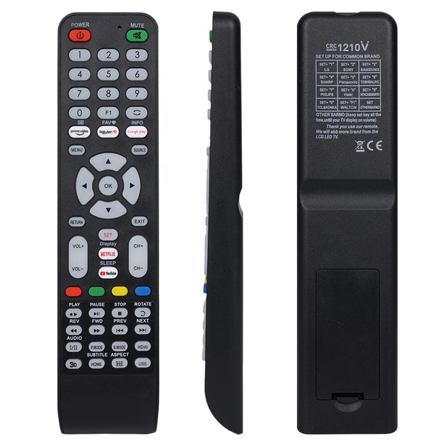 RM-L1210 Pro Universal LCD TV Remote Control, Multi-Function Controller for Television & Audio Speaker