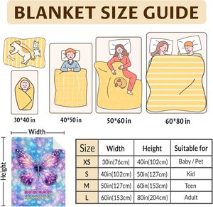 Coperte personalizzate per bambini 68 anni graziose flanella morbida getta per ufficio da viaggio divano soggiorno regalo perfetto per gli amanti - Product Image 4